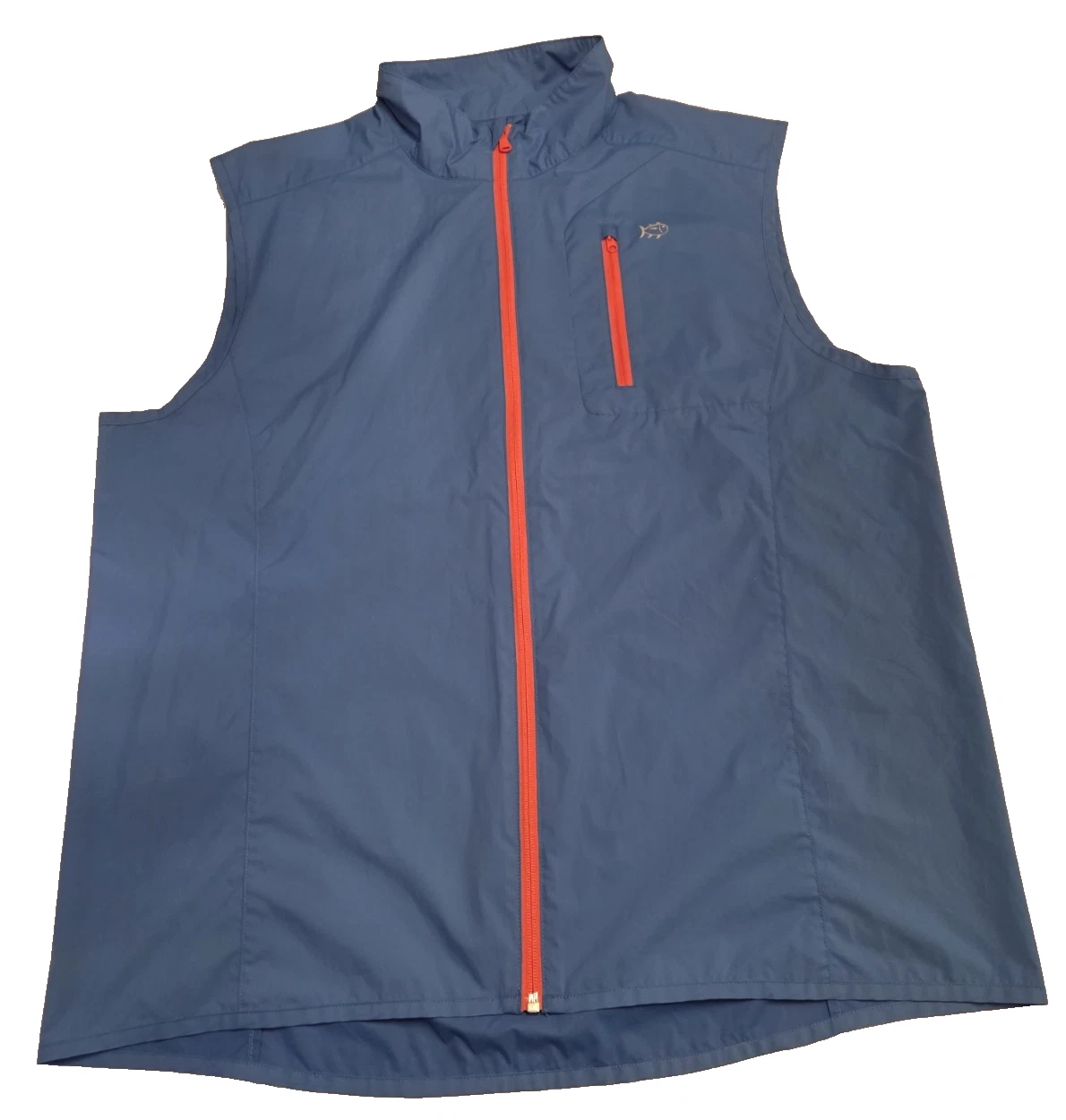 Southern Tide Vest Mens XL Blue Lightweight Full Zip Performance Golf Fishing