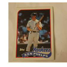 Topps 1989 Ken Phelps #741 New York Yankees Baseball Card Base Set MLB