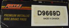 Rear Disc Brake Pad Set, Semi-Metallic - Rotex D9669D