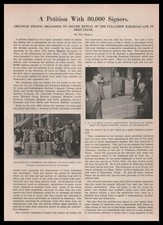 1926 Arkansas Photos Protesters Repeal Full Crew Railroad Law Article Print Ad