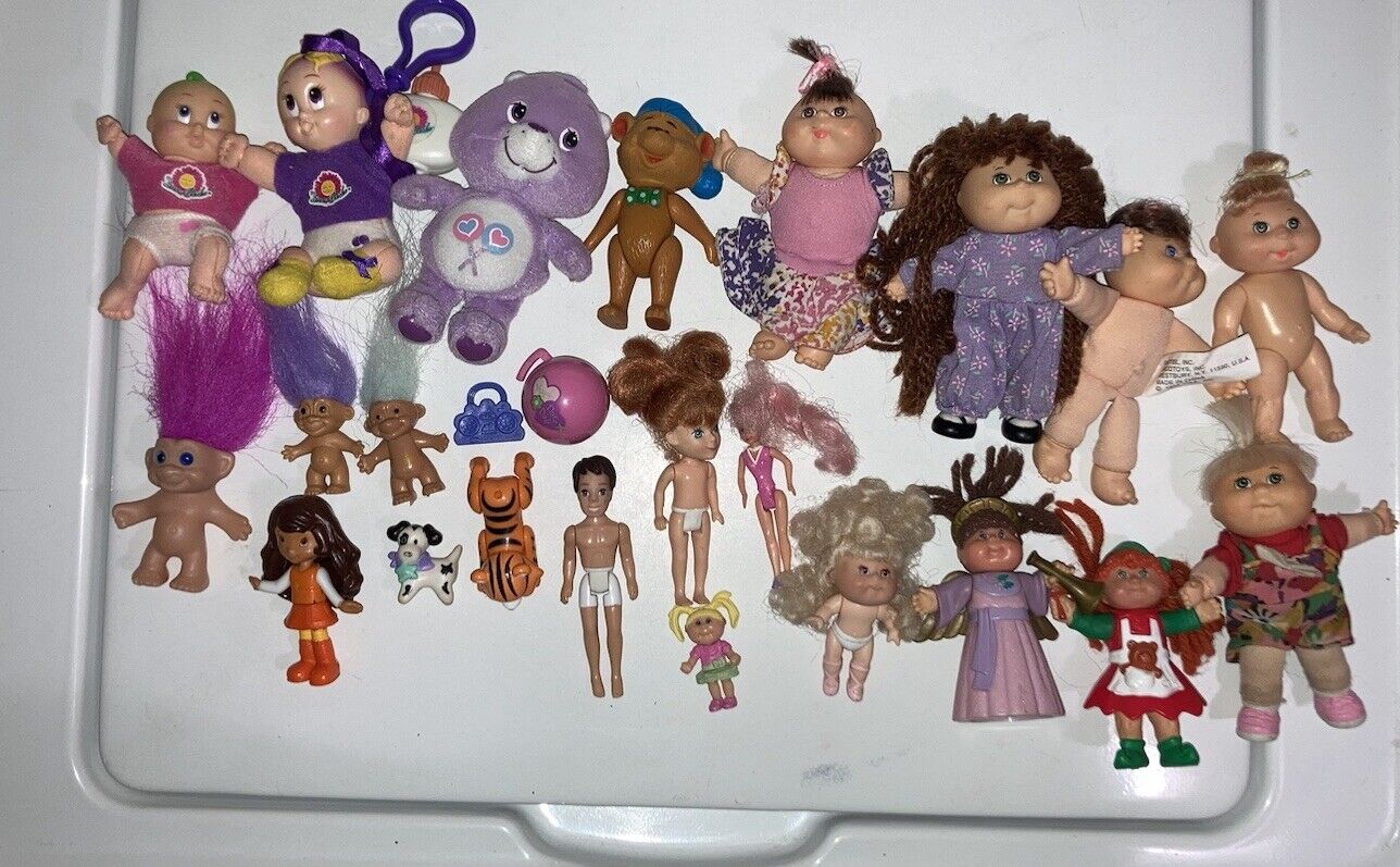 Mixed Vintage Girls Toys & Dolls 80’s 90’s 2000s CPK Care Bears Trolls