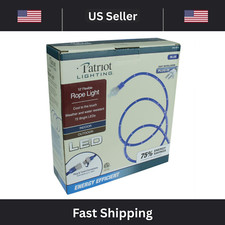 12' Plug-in BLUE LED Rope Light Plug Twist Connect Extendable up to 200 ft.