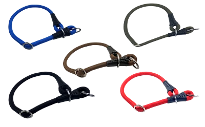 MEDIMUC Zughalsband Nylon mit Stopper Zugstopphalsband Hundehalsband Farben und Größen