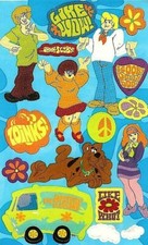  VINTAGE  Maxi SCOOBY DOO  THE GANG RETRO GROOVY Sandylion Stickers  1 sheet