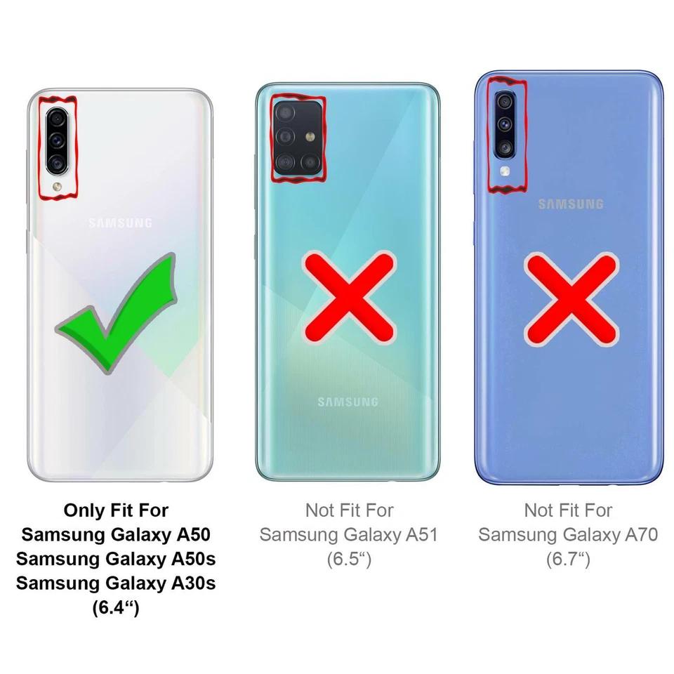 Schutz Hülle Für Samsung Galaxy A50 Handy Klapp Tasche Flip Case Schutzhülle - Bild 3 von 4