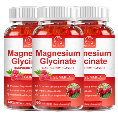 Magnesium Glycinate Gummies 500mg Muscle Bone Support Improve Sleep Quality