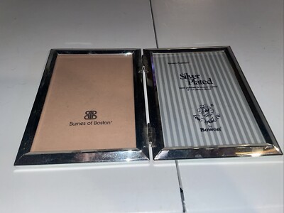 Loui Michel Cie by Bowon Double silver plated photo frame 5 x7 