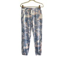 NWT PJ Salvage Small Blue Blush Pink Swirl Pocket Pajama Lounge Jogger Pant PQ5