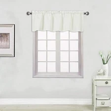 United Curtain Metro Woven Straight Valance, 54 by 16-Inch