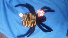 Ty Beanie Baby SPINNER a Spider MINT w TAG RETIRED Tiger Striped October 28 1996