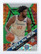 19-20 Mosaic Green #17 Joel Embiid Insert - Will to Win 76ers