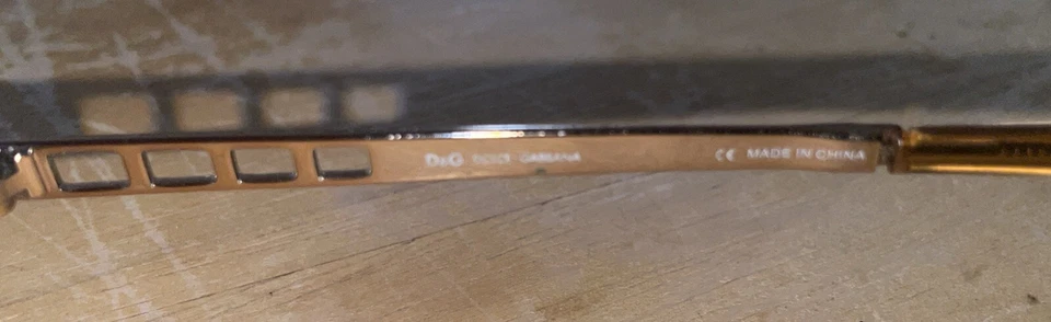 Dolce & Gabbana D&G Eyeglasses 5035 Gold 108 Authentic 52-17-140 Gold Frame - Image 4 of 4