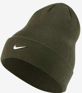 MENS Nike Swoosh Stylish Fold Over Style Winter Beanie Hat Headwear Olive/Green | eBay