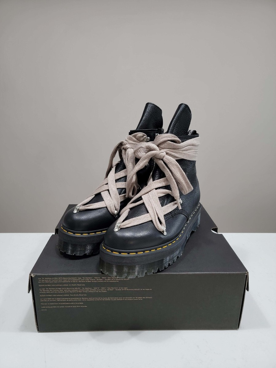 RICK OWENS Pentagram Dr. Martens 1460 Jumbo Quad Sole RICK OWENS Pentagram Dr. Martens 1460 Jumbo Quad Sole