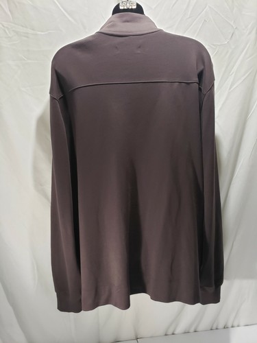 Structure Modern Fit Brown Long Sleeve Full Zip Mens Cotton Jacket Sz XL - Picture 5 of 9