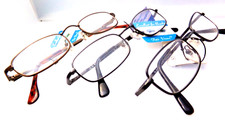 3 READING GLASSES Rectangle spring temple impact resistant UV Lenses Power 1.0