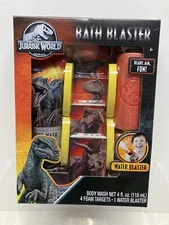 Bath Blaster, Jurassic World, Body Wash, 4 Foam Targets, 1 Water Blasters