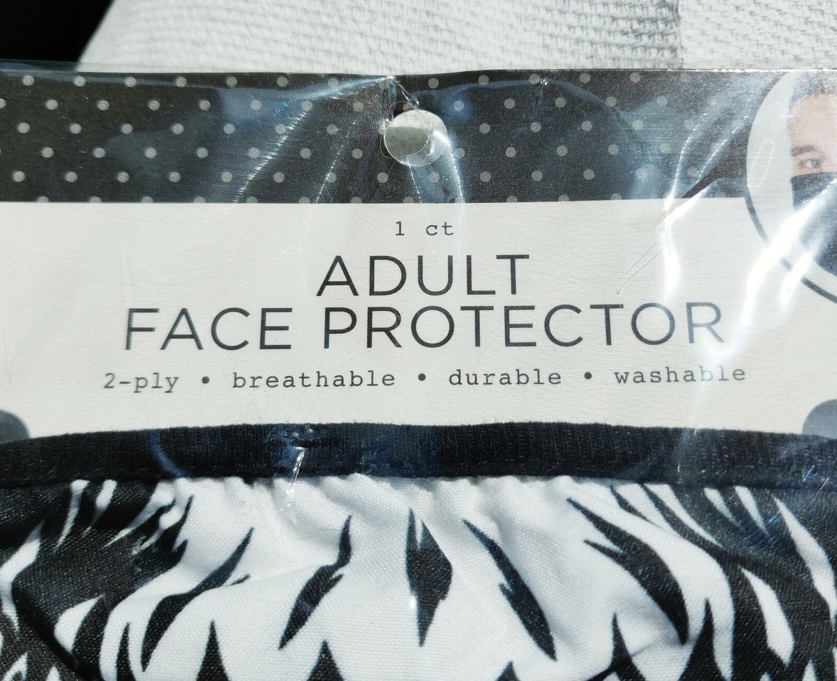 ZOMBIE FACE MASK PROTECTOR Adult Halloween costume accessory