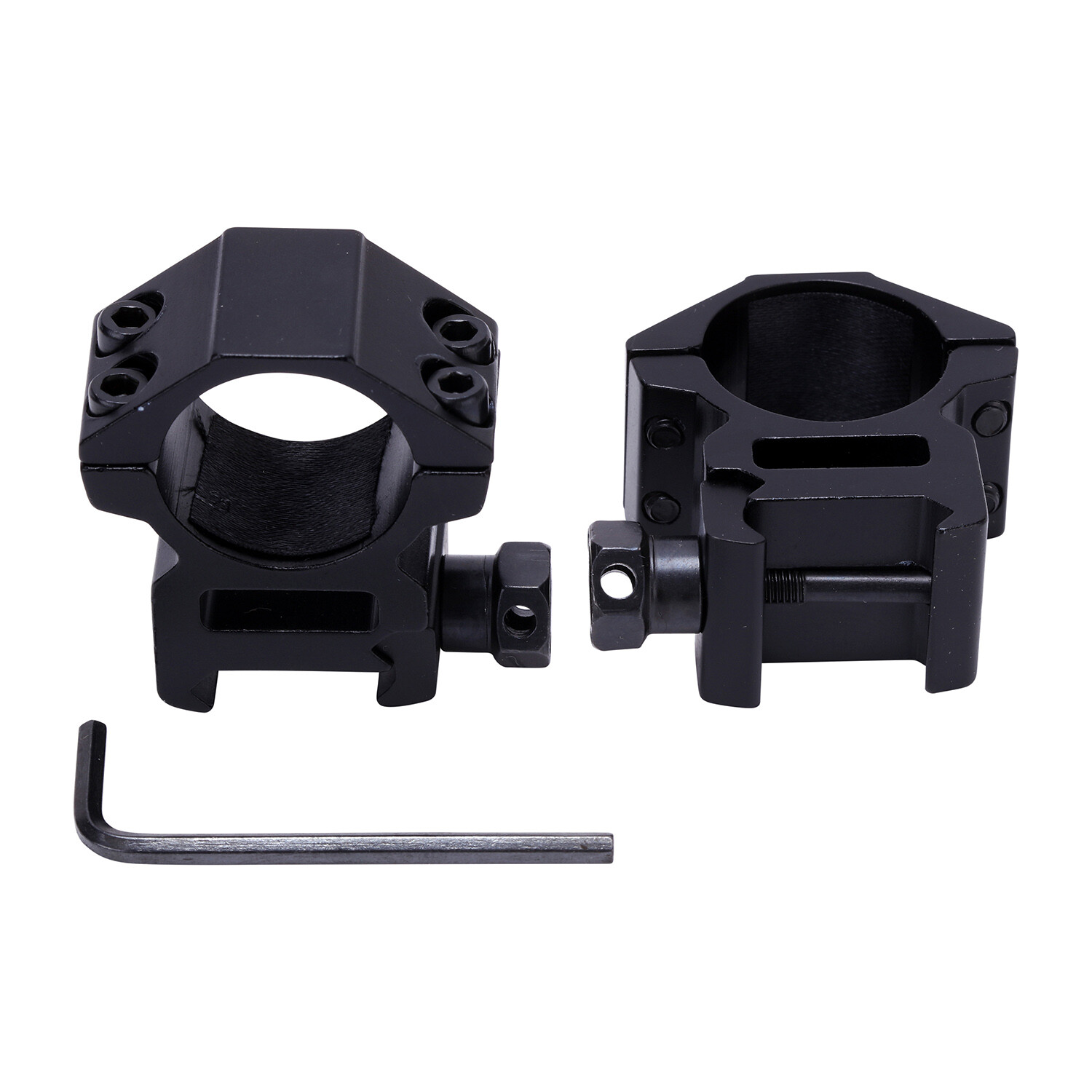 GunTuff Rifle Scope Mount Rings 11mm 3/8" Picatinny 1" 30mm Medium High