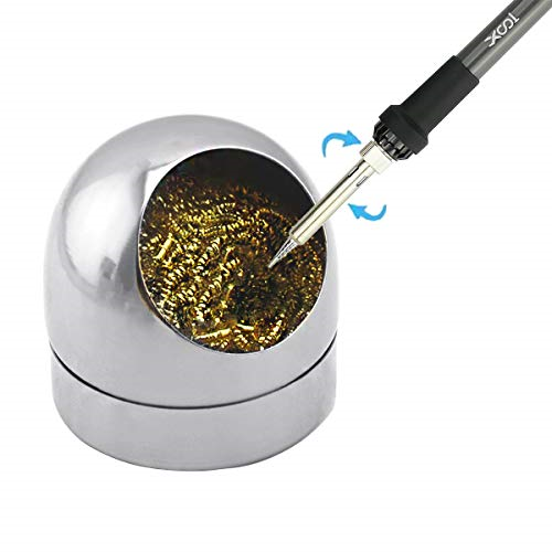 Soldering Tip Cleaner Solder Tip Cleaning Wire and Holder Soft Coiled