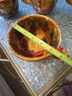 Vtg Four Hand Made Ceramic Pottery Soup Mugs Psychedelic Hippie Dippie Trippie  — photo 6