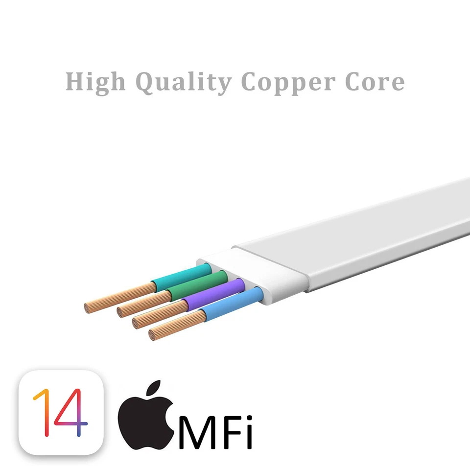 Short But Fast USB Charging Cord 1.5ft Cable for iPhone 14 13 12 11 Pro Max - Image 3 of 4