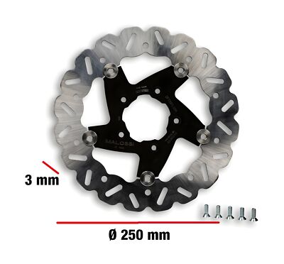 Bremsscheibe Malossi Whoop Disc Ø 250mm, Dicke 3mm für F32S / F37R Gilera Runner