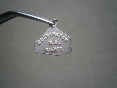 Charme Vintage En Argent Sterling 925 - Forme Enclume De Mariage Cockington, 1,6 G, Occasion