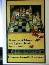 Notecard with Envelope - YOUR NEXT MOVE: CHESSBOARD 1914 - Fred Taylor, British