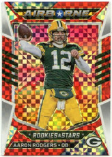 2022 Rookies and Stars Airborne Red Plaid Aaron Rodgers   *GREEN BAY PACKERS*