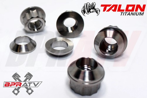 Honda TRX400EX TRX 400EX TITANIUM Lug Nut & Ti TAPERED Adapters Complete Set 16 - Picture 7 of 24
