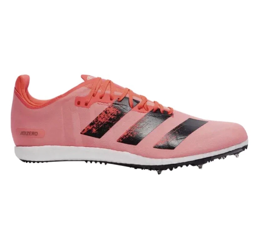 New Adidas Adizero Avanti Boost Signal Pink Coral Track Spikes EG6189 Size 9