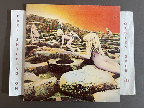 LED ZEPPELIN HOUSES OF THE HOLY RL STERLING LP W/ LYRIC SLEEVE SD 7255