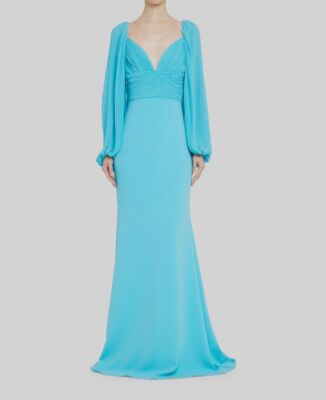 xscape beaded dress Plus Wren Jersey Knit Long Sleeve Crystal Size:XXL (MADE-TO-ORDER) Amarra 89371 - Long Vacation Club Daywear Womens Xscape Long Beaded