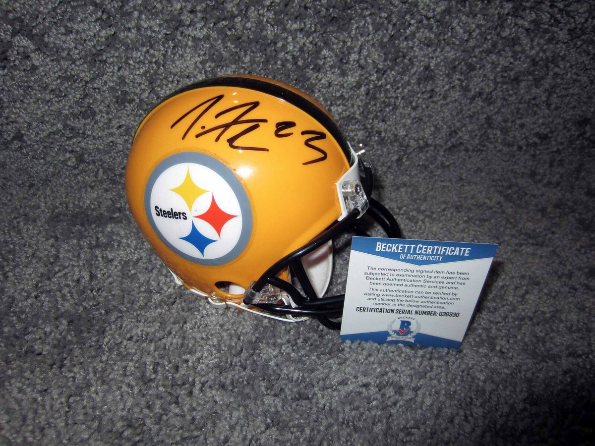 JOE HADEN BUD DUPREE Pittsburgh Steelers SIGNED Mini HELMET w/BAS COA