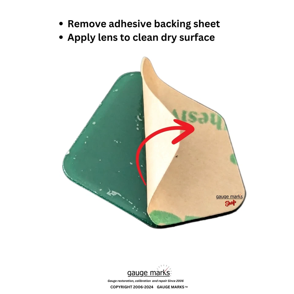 NEW! 70-78 CAMARO DASH TURN SIGNAL LENS PAIR - ADHESIVE BACKED - MADE IN USA - Image 3 of 4