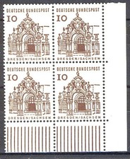 454 Bauwerke klein 10 Pf Eck-Vbl. ur ** postfrisch
