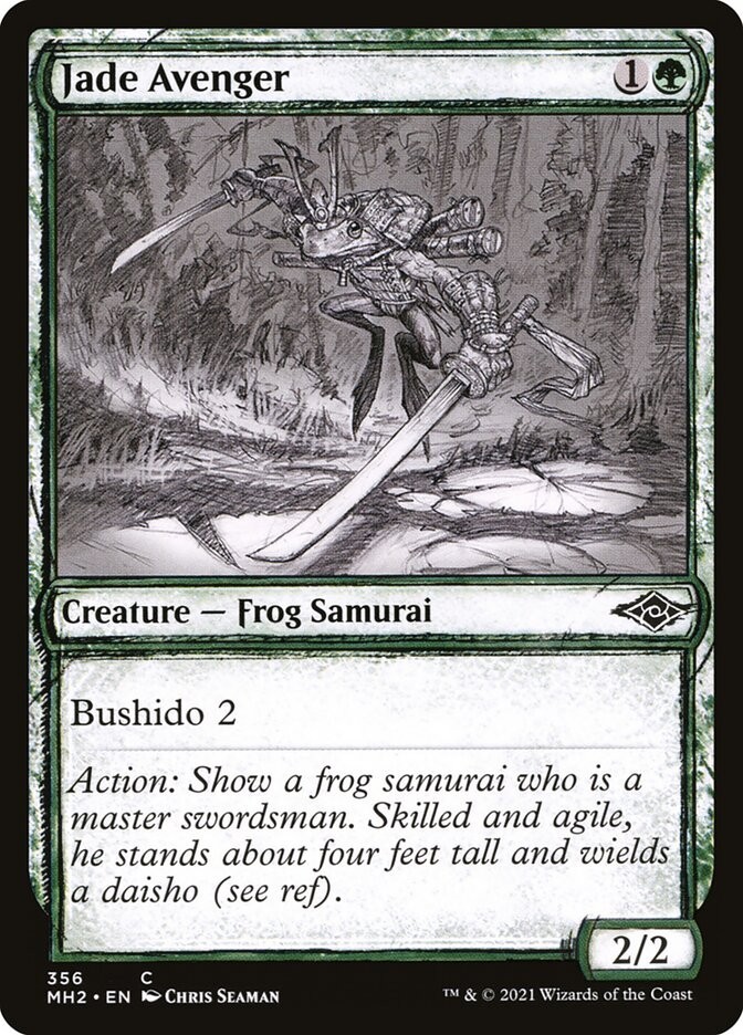 Jade Avenger Showcase Modern Horizons 2 356 MTG NM