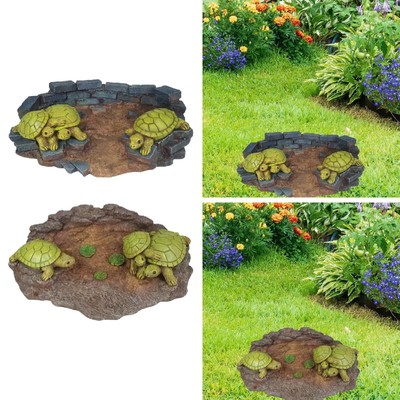 Gutter Downspout funktionelle Tierskulpturen Garten Yard Turtle Splash Block