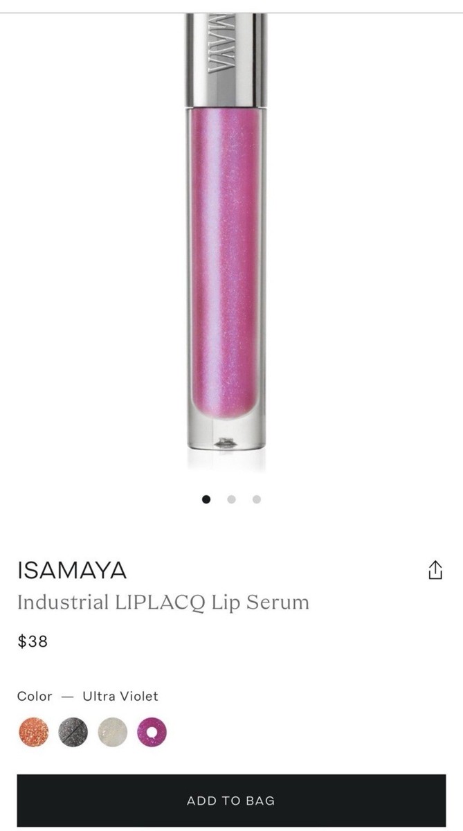 ISAMAYA LIPLACQ Lip Serum Gloss “Ultra Violet” Shimmer Shine