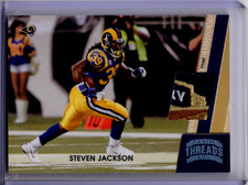 2011 Panini Threads Steven Jackson #136 Rams Anniversary Jersey Patch /99 Rams