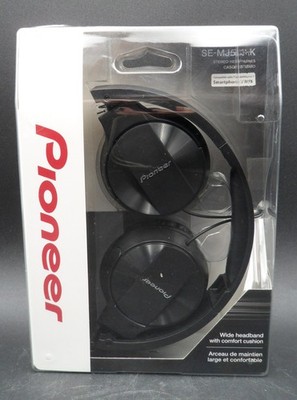 Pioneer Wired Headphones SE MJ503 K On Ear Black Foldable 3.5mm Stereo 1.2m