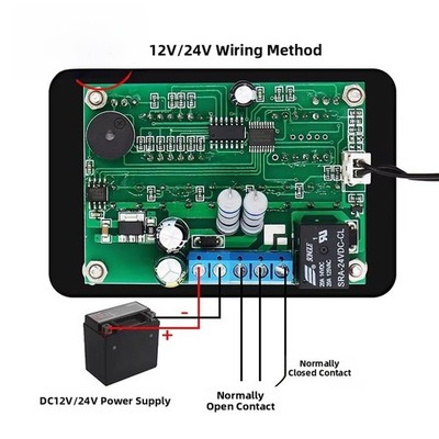 Temperature Controller Digital Display ZFXW1020 with Timer 12V 24V Operation