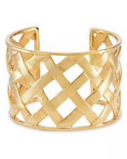 Kenneth J Lane basket weave cuff gold plated ...