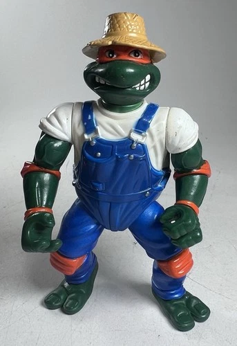 TMNT Ninja Turtles FARMER MIKE figure  1993 Michelangelo vintage Good Condition