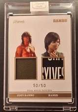 2024 Rambo Keepsake Premiere Edition #116 Dual Relic Patches Rambo/Hamid 50/50