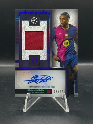 2024-25 Topps Museum Collection UEFA Alejandro Balde Relic Auto /99 FC Barcelona