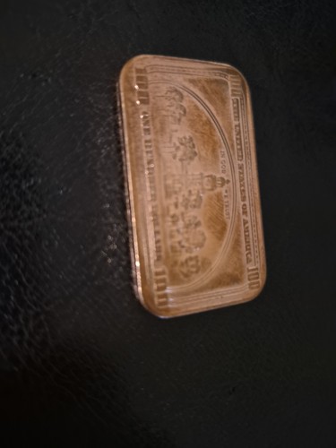 1 oz Copper Bar - $100 Ben Franklin Note .999 - Picture 5 of 7