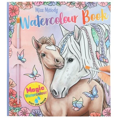 Libro de Pintura Caballos Depesche Miss Melody Acuarela Mágica NUEVO 2023