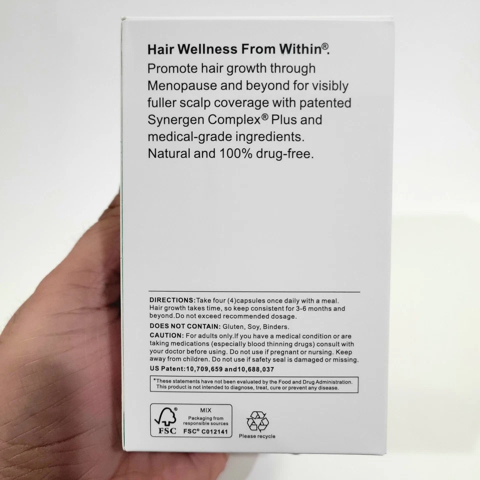 Suplementos para el crecimiento del cabello Utrafol Balance para mujer, 45 años en adelante, 120 cápsulas Foto 3 de 4